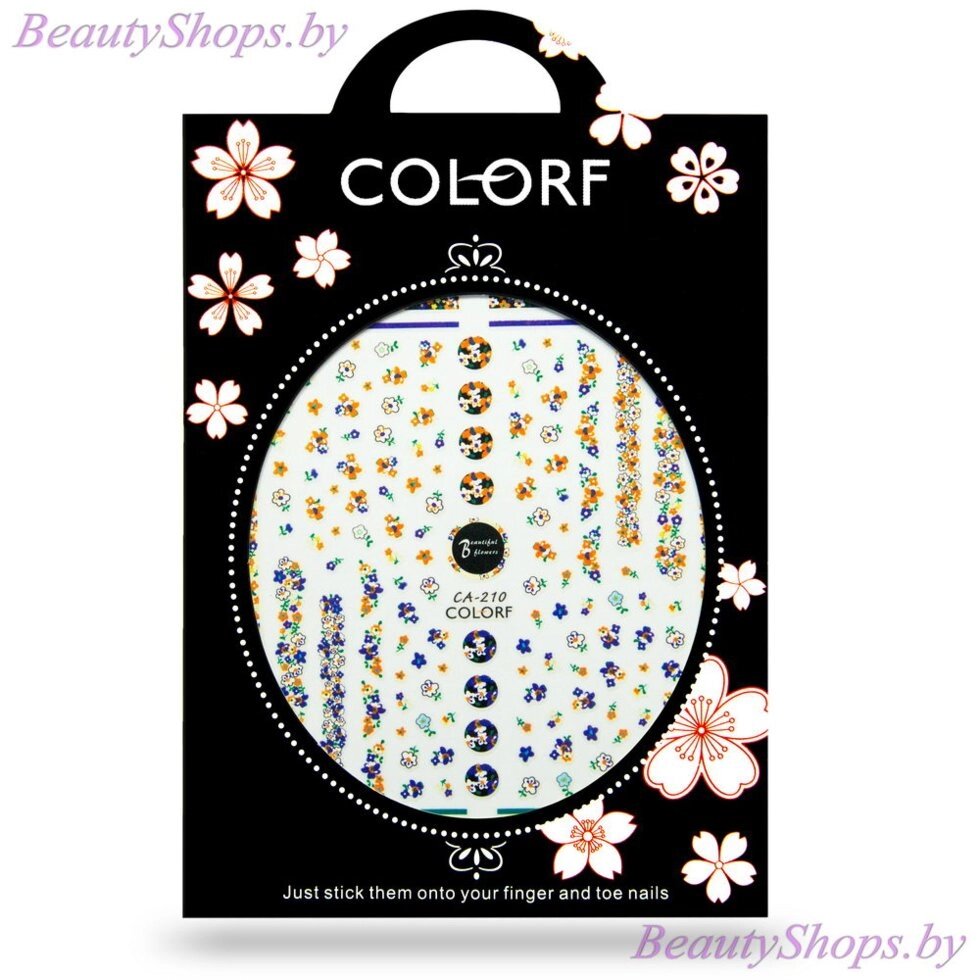 Наклейки для дизайна на клейкой основе COLORF CA-210 от компании Интернет-магазин BeautyShops - фото 1