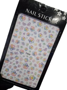 Наклейки для дизайна на клейкой основе Nail Sticker F026