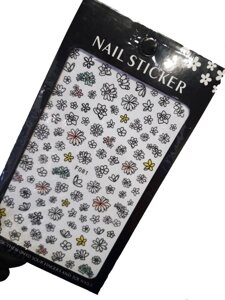 Наклейки для дизайна на клейкой основе Nail Sticker F081