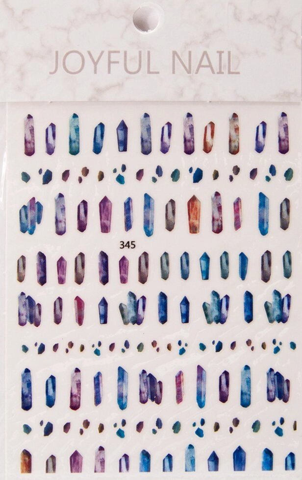 Наклейки для дизайна ногтей на клейкой основе Joyful Nail 345 от компании Интернет-магазин BeautyShops - фото 1
