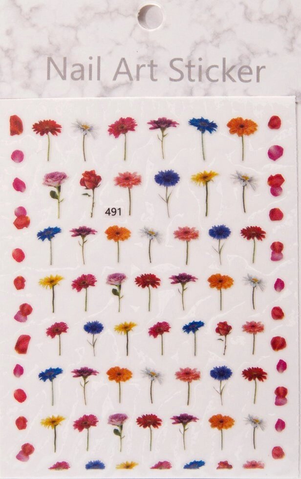 Наклейки для дизайна ногтей на клейкой основе Joyful Nail 491 от компании Интернет-магазин BeautyShops - фото 1