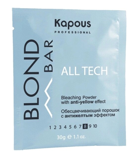 Обесцвечивающий порошок с антижёлтым эффектом для волос Супра Blond Bar Kapous 30гр от компании Интернет-магазин BeautyShops - фото 1