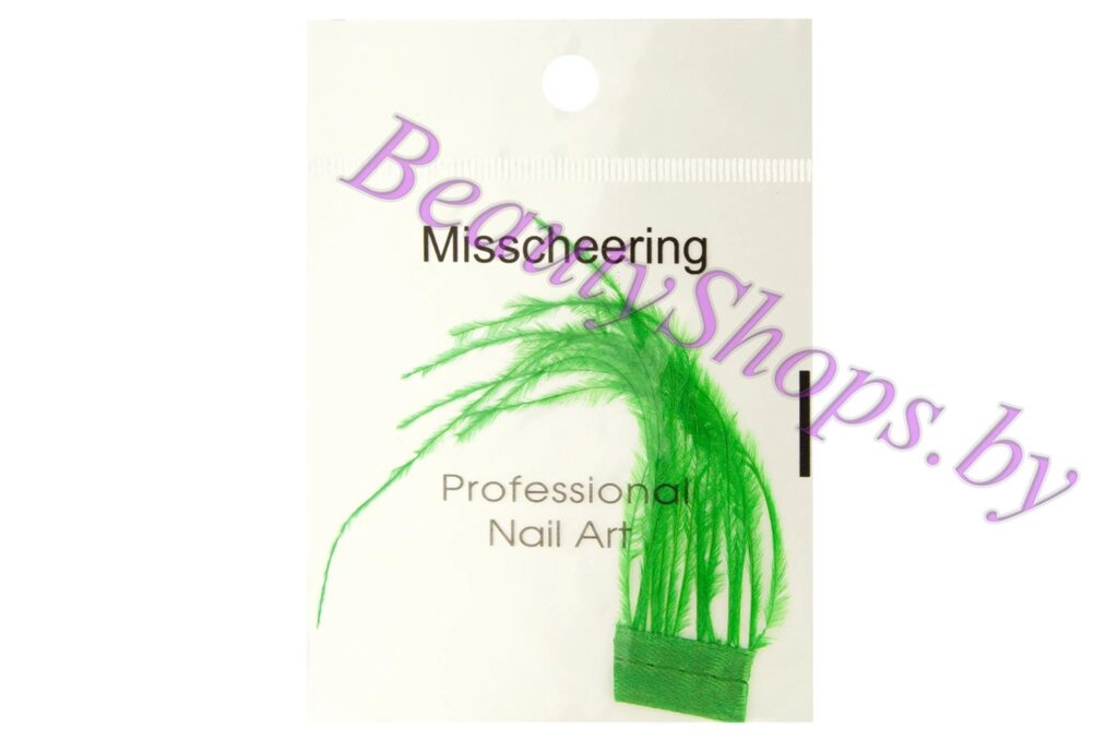 Перья для дизайна зеленые от компании Интернет-магазин BeautyShops - фото 1