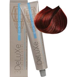 Крем-краска для волос 3DeLuXe Professional 6.66 Тёмный блондин насыщенный красный 100мл
