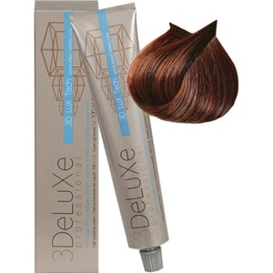 Крем-краска для волос 3DeLuXe Professional 6.4 Тёмный блондин медный 100мл