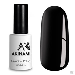 Гель-лак Akinami 9мл №02 Black