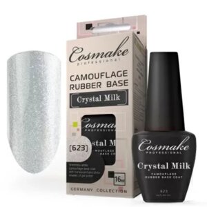 База камуфлирующая Cosmake 623 Camouflage Rubber Base Crystal Milk с шиммером 16мл