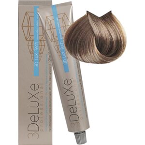 Крем-краска для волос 3DeLuXe Professional 9.07 Холодный очень светлый блондин 100мл