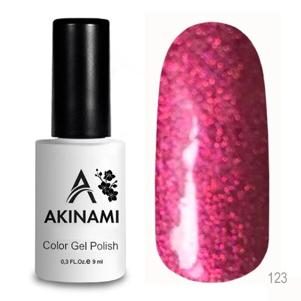 Гель-лак Akinami 9мл №123 Pink Holography - распродажа