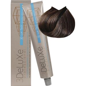 Крем-краска для волос 3DeLuXe Professional 6.77 Светлый насыщенный коричневый кашемир 100мл