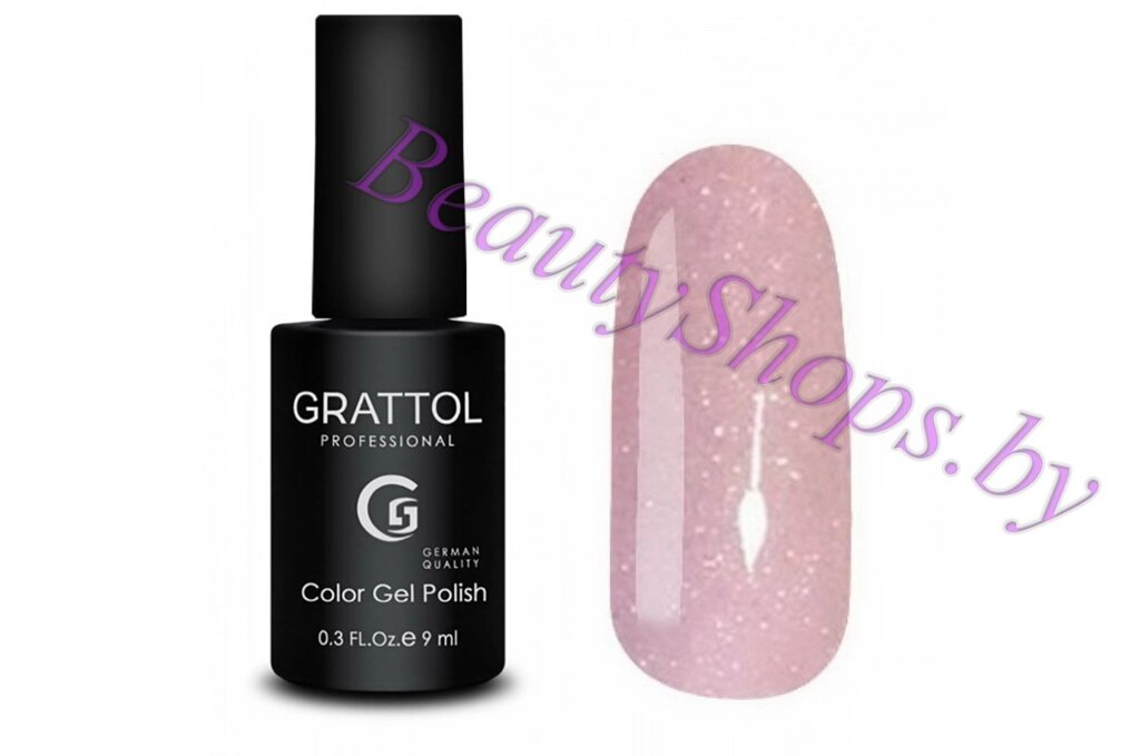 Гель-лак Grattol 9мл Оникс №12 розовый с шиммером - Интернет-магазин BeautyShops