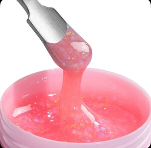 Цветной гель для наращивания ногтей AdriCoco Chic Gel 15мл 02 Пудровый шик