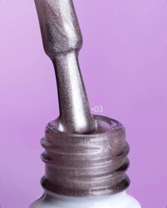 Гель-лак кошачий глаз AdriCoco Satin Kitty Шелковая кошка 03 8мл