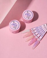 Цветной гель для наращивания AdriCoco Chic Gel с глиттером