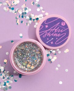 Гель для дизайна AdriCoco Adri Shine 5мл 01 Голографическое серебро