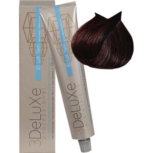 Крем-краска для волос 3DeLuXe Professional 4.5 Каштановый (Красное дерево) 100мл
