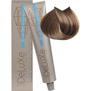 Крем-краска для волос 3DeLuXe Professional 8.0 Светлый блондин 100мл