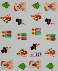 Водная наклейка слайдер-дизайн Новогодняя 1927