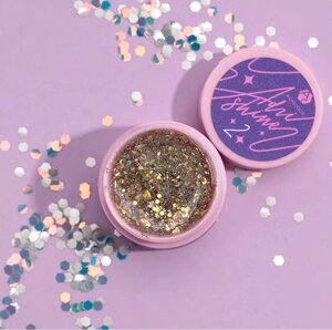 Гель для дизайна AdriCoco Adri Shine 5мл 02 Золотое монисто
