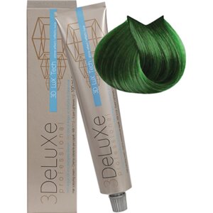 Крем-краска для волос 3DeLuXe Professional Зелёный 100мл