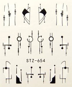 Водная наклейка слайдер-дизайн STZ-654