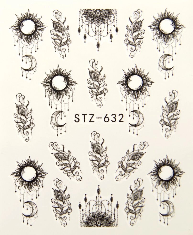 Водная наклейка слайдер-дизайн STZ-632 от компании Интернет-магазин BeautyShops - фото 1
