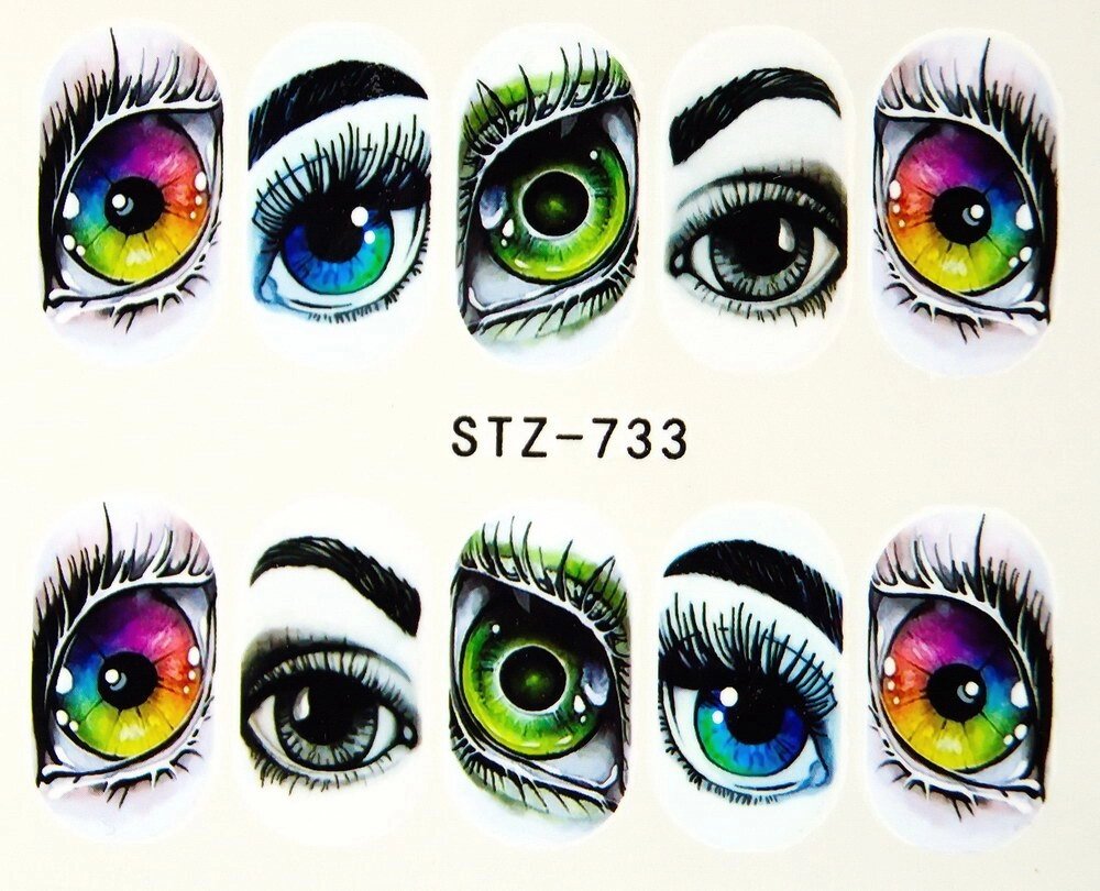 Водная наклейка слайдер-дизайн STZ-733 от компании Интернет-магазин BeautyShops - фото 1