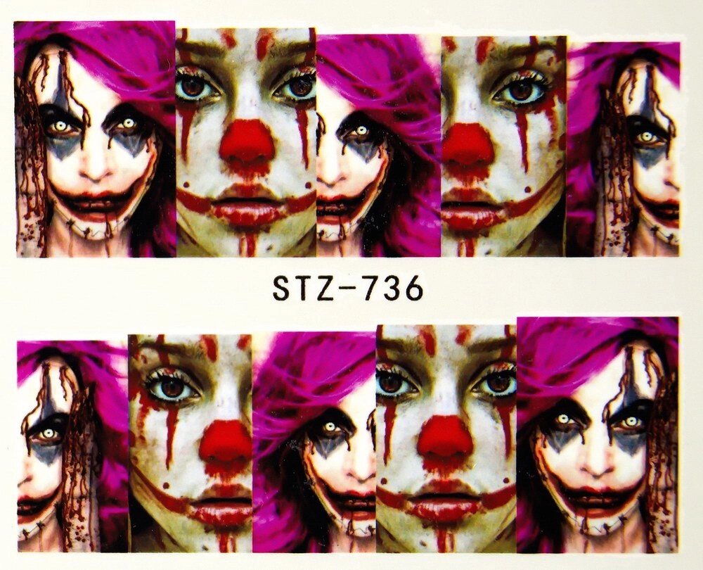 Водная наклейка слайдер-дизайн STZ-736 от компании Интернет-магазин BeautyShops - фото 1