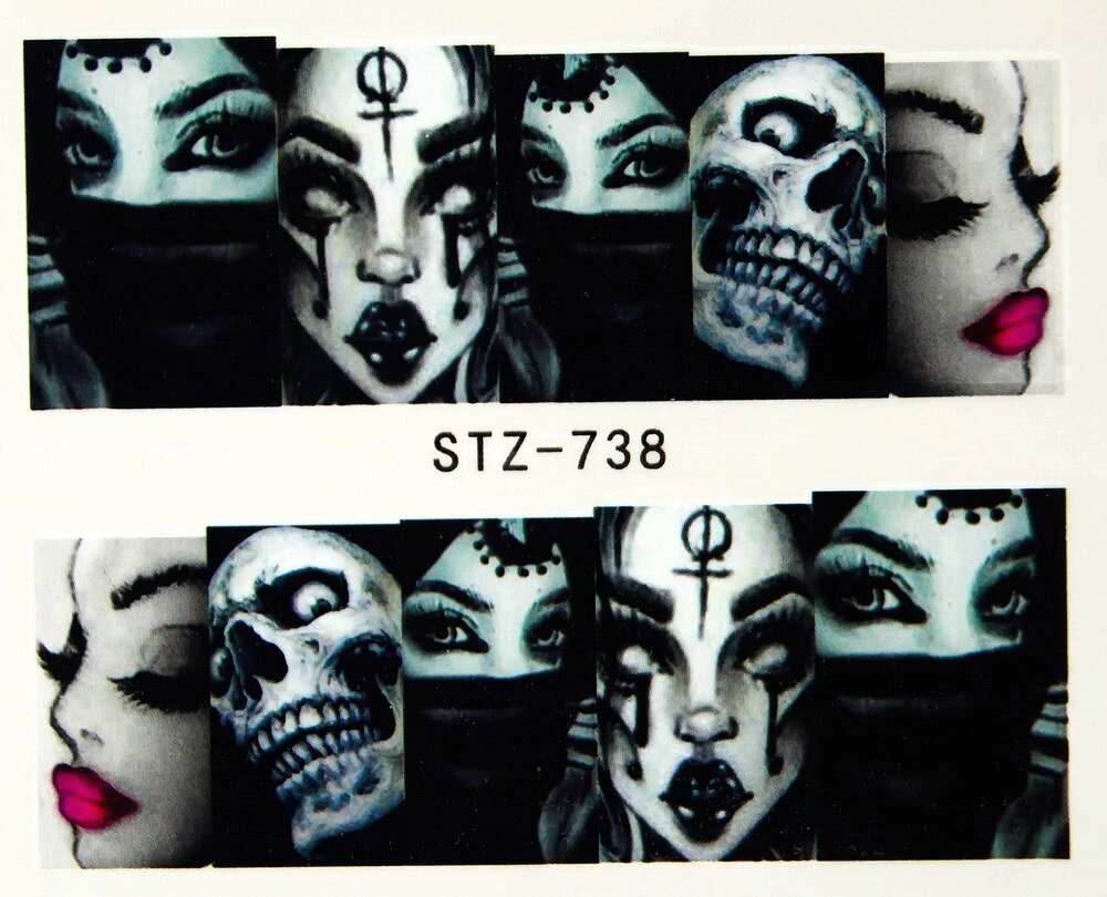 Водная наклейка слайдер-дизайн STZ-738 от компании Интернет-магазин BeautyShops - фото 1