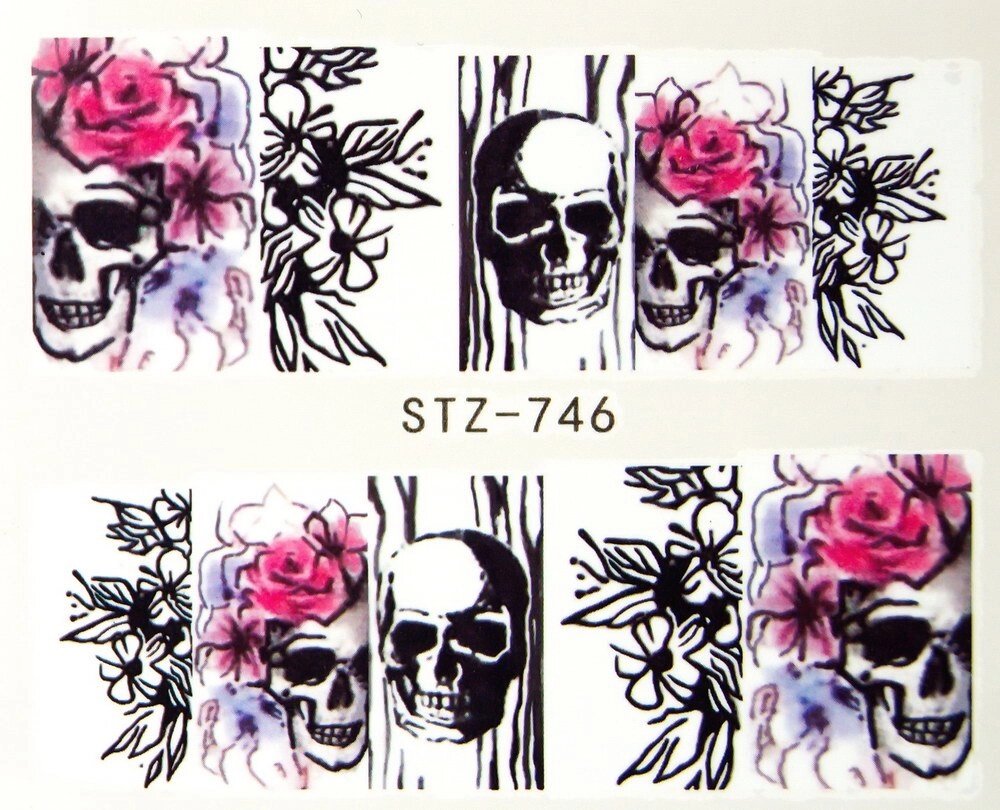 Водная наклейка слайдер-дизайн STZ-746 от компании Интернет-магазин BeautyShops - фото 1