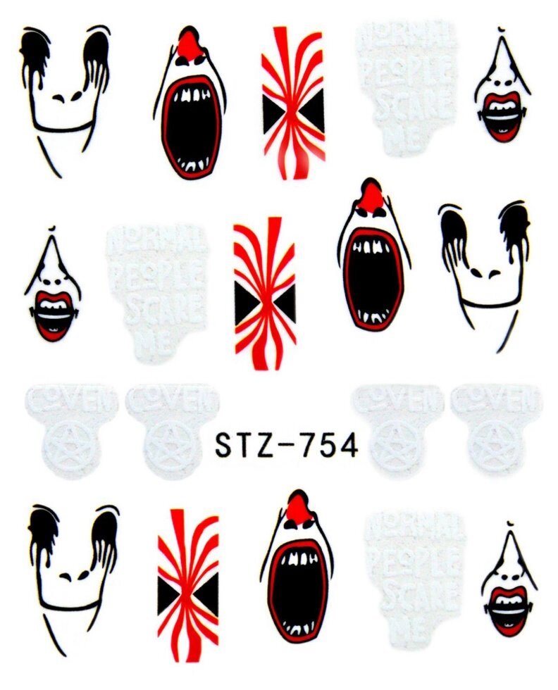 Водная наклейка слайдер-дизайн STZ-754 от компании Интернет-магазин BeautyShops - фото 1