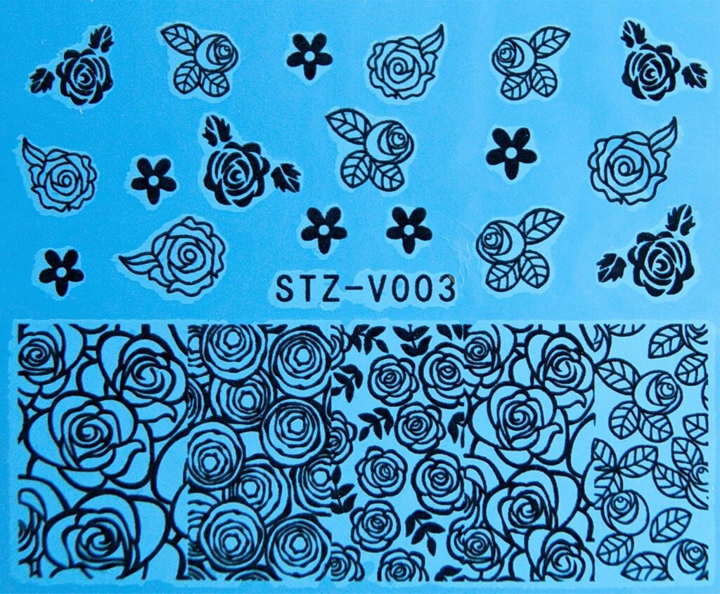 Водная наклейка слайдер-дизайн STZ-V003 от компании Интернет-магазин BeautyShops - фото 1
