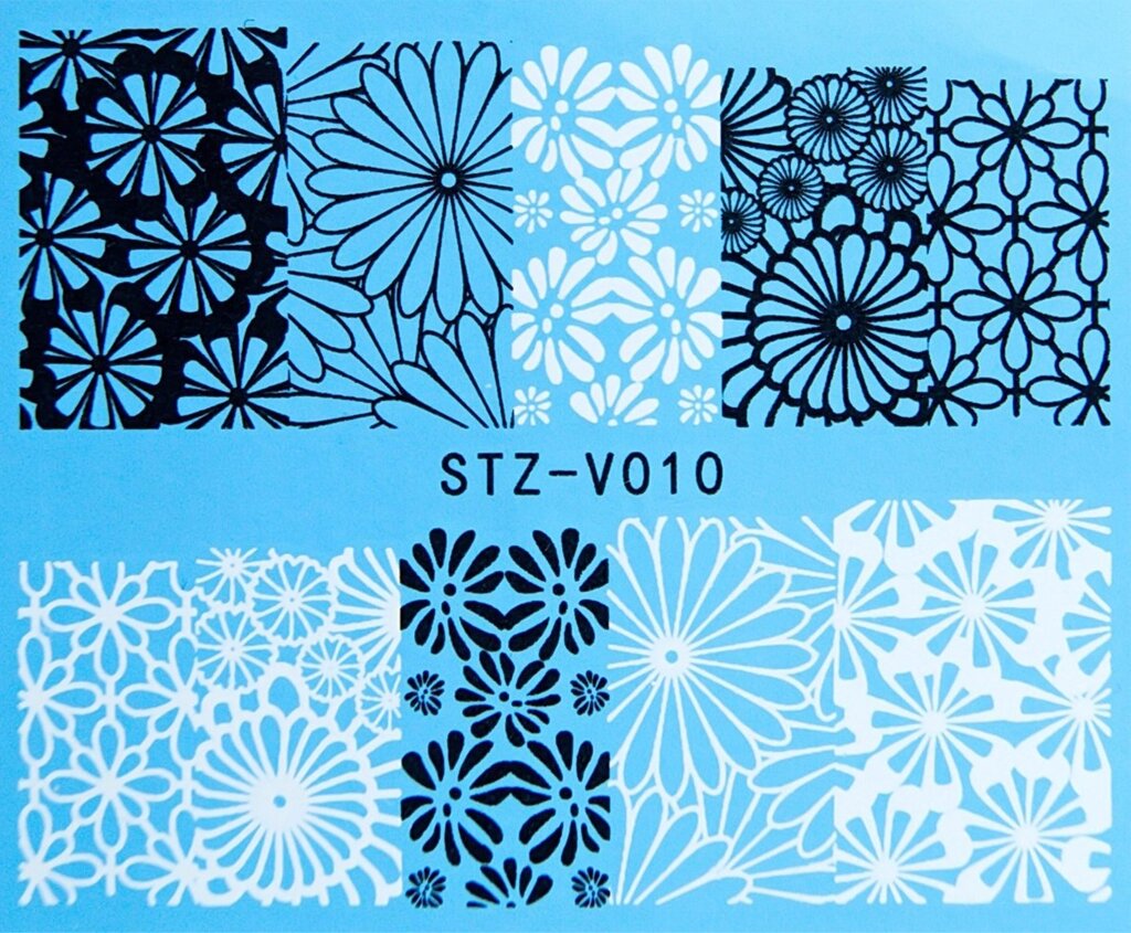 Водная наклейка слайдер-дизайн STZ-V010 от компании Интернет-магазин BeautyShops - фото 1