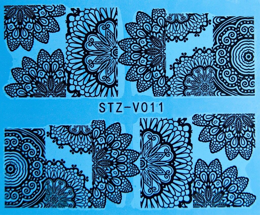 Водная наклейка слайдер-дизайн STZ-V011 от компании Интернет-магазин BeautyShops - фото 1