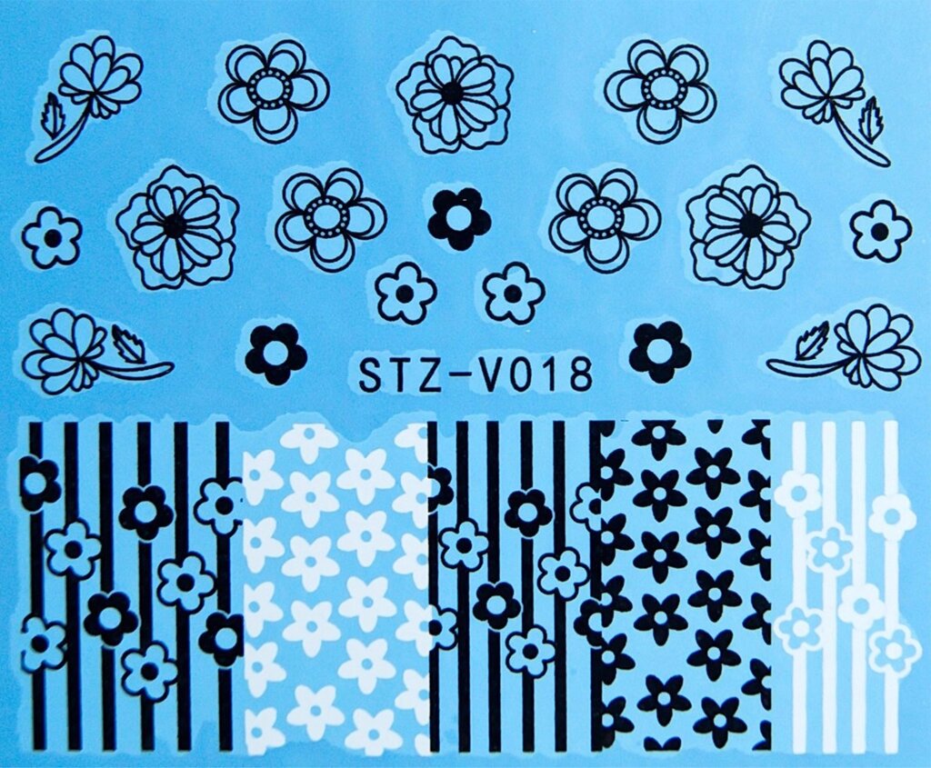 Водная наклейка слайдер-дизайн STZ-V018 от компании Интернет-магазин BeautyShops - фото 1