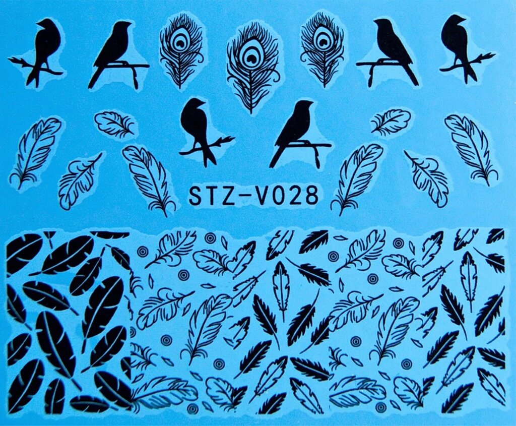 Водная наклейка слайдер-дизайн STZ-V028 от компании Интернет-магазин BeautyShops - фото 1