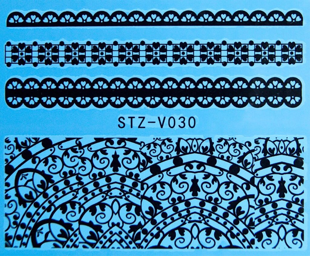 Водная наклейка слайдер-дизайн STZ-V030 от компании Интернет-магазин BeautyShops - фото 1