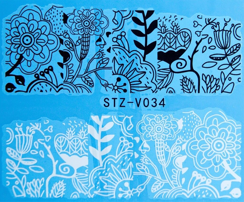 Водная наклейка слайдер-дизайн STZ-V034 от компании Интернет-магазин BeautyShops - фото 1