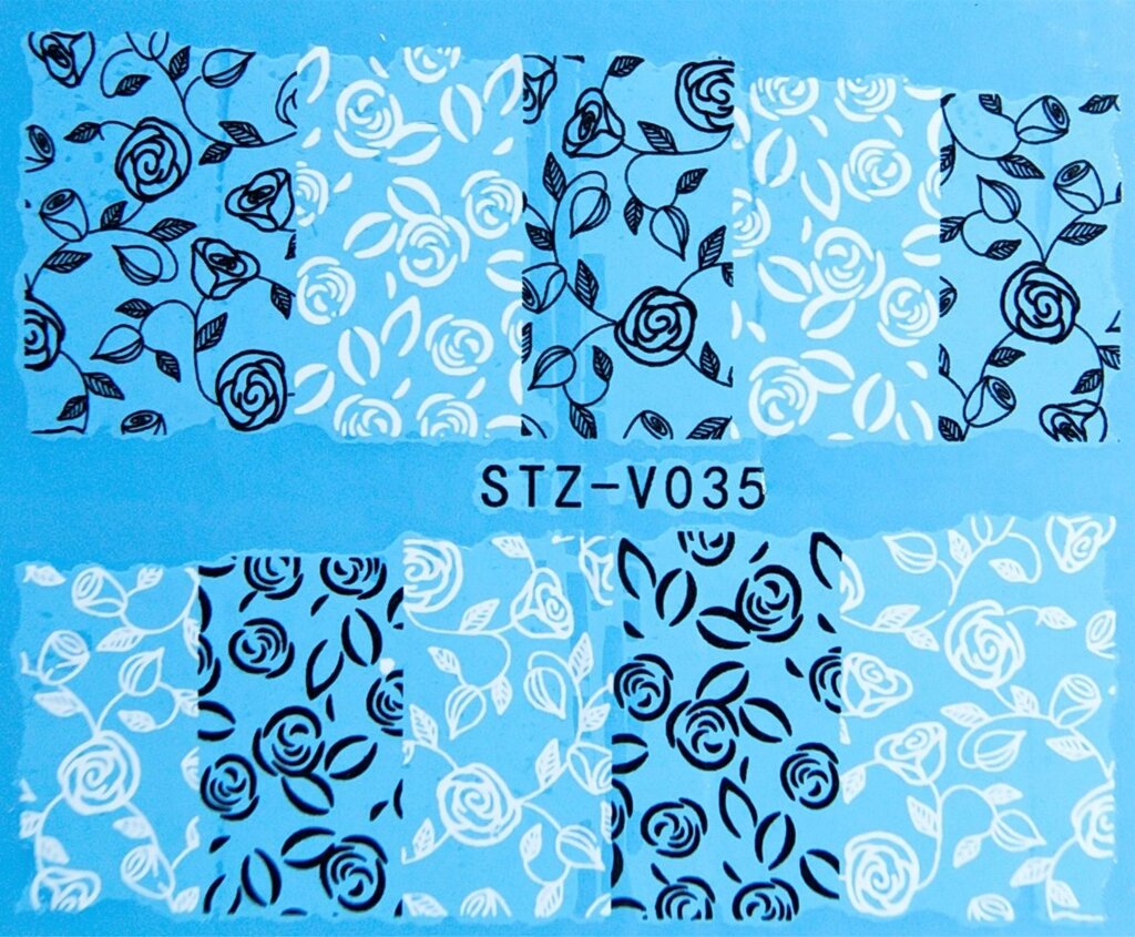 Водная наклейка слайдер-дизайн STZ-V035 от компании Интернет-магазин BeautyShops - фото 1