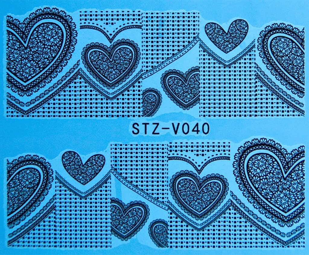 Водная наклейка слайдер-дизайн STZ-V040 от компании Интернет-магазин BeautyShops - фото 1