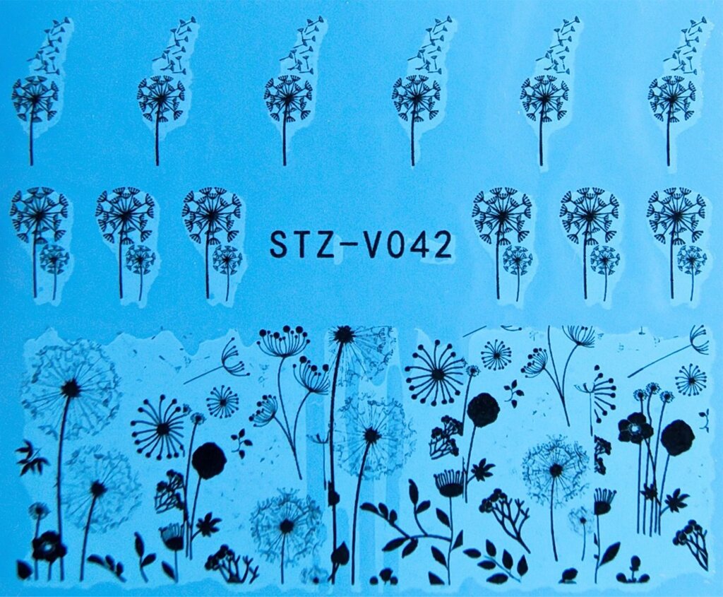 Водная наклейка слайдер-дизайн STZ-V042 от компании Интернет-магазин BeautyShops - фото 1
