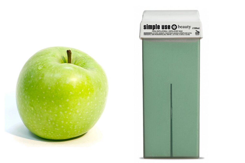 Воск для депиляции в картридже Simple Use Beauty Зелёное яблоко 100мл от компании Интернет-магазин BeautyShops - фото 1