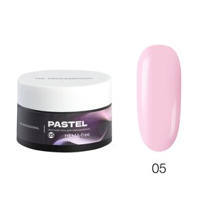 Жёсткий гель для наращивания ногтей TNL Pastel 05 Натуральный розовый 18мл