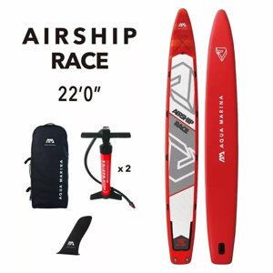 Доска SUP Board надувная (Сап Борд) для группы людей Aqua Marina Airship Race 22.0