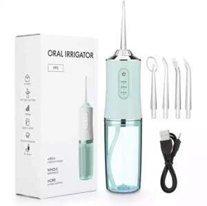 Ирригатор (флоссер) для гигиены полости рта ORAL irrigator 4 сменные насадки