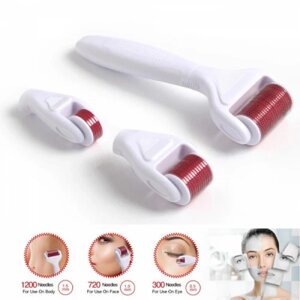 Массажер для лица Derma Roller 3 в 1