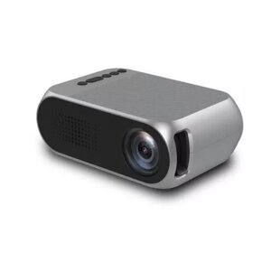 Мультимедийный портативный мини проектор Projector LED YG-320 Mini Silver (серебро)