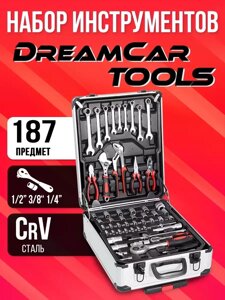 Набор инструментов в чемодане DreamCar Tools 187 предметов