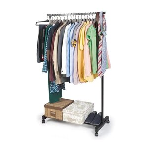 Напольная передвижная вешалка стойка для одежды single-POLE telescopic clothes RACK