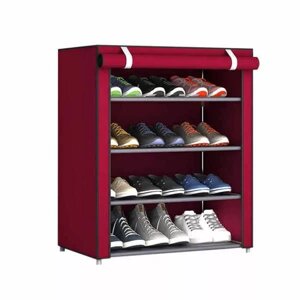 Шкаф-полка для обуви SHOE cabinet SHOE RACK (8238) бордовый